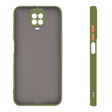 Θήκη Σιλικόνης Color Button Bumper Sonique Xiaomi Redmi Note 9S/9 Pro Πράσινο Ανοιχτό