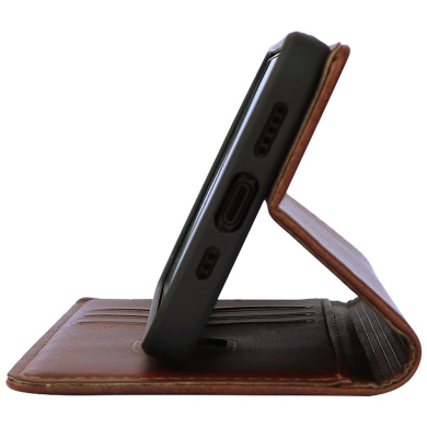 Θήκη Πορτοφόλι Vintage Magnet Wallet Sonique Xiaomi Redmi Note 13 Pro Plus 5G Καφέ